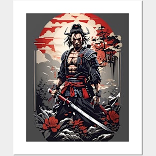 samurai warrior Posters and Art